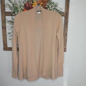 J.Crew Womens Beige Open Cardigan Size Xsmall 100% Merino Wool